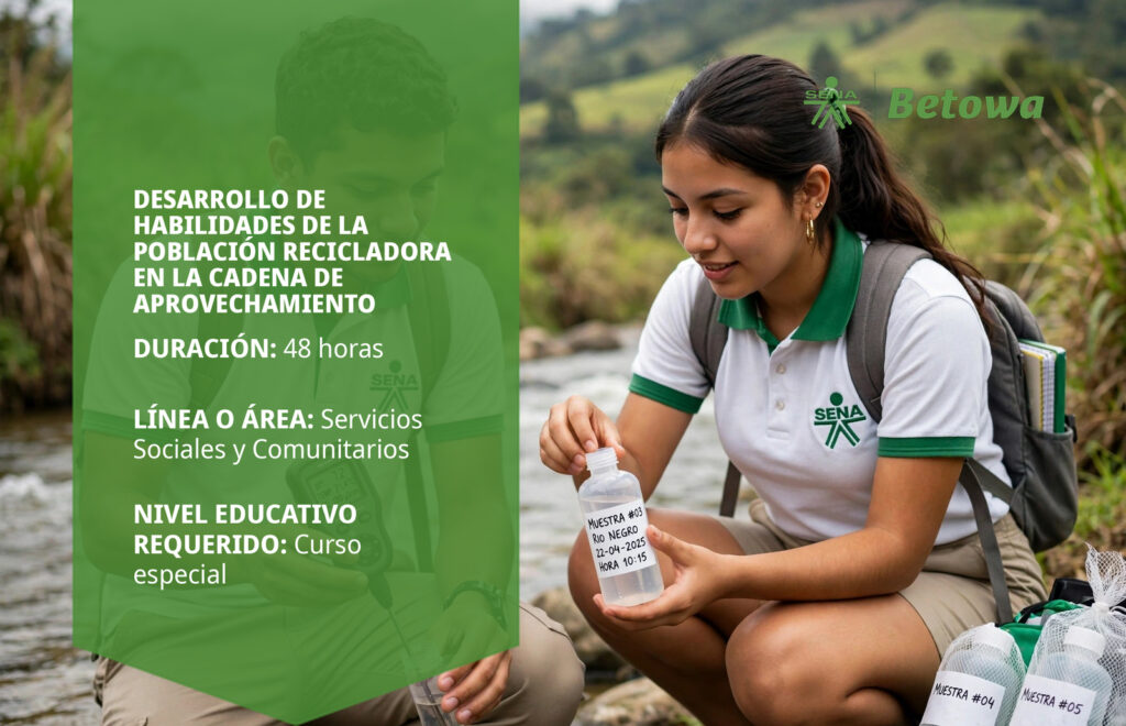Curso SENA para la población recicladora en la cadena de aprovechamiento – Betowa