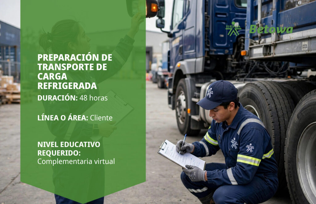 Curso SENA de preparación de transporte de carga refrigerada – Betowa