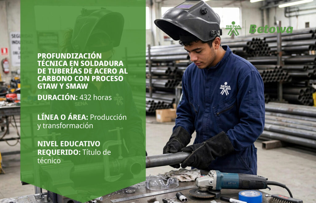 Profundización Técnica en Soldadura de Tuberías de Acero al Carbono GTAW y SMAW – SENA Betowa