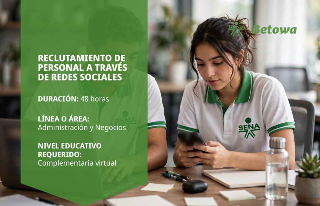 Curso SENA de reclutamiento de personal a través de redes sociales – Betowa