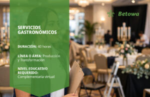 Curso SENA de servicios gastronómicos – Betowa