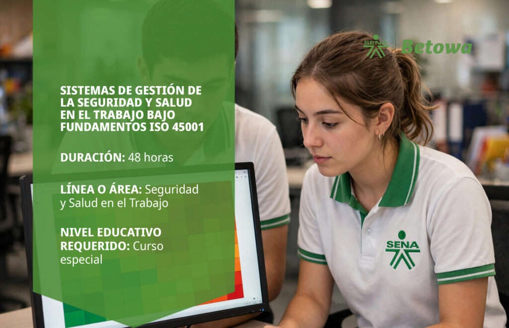 Curso SENA de SG-SST bajo fundamentos ISO 45001 – Betowa