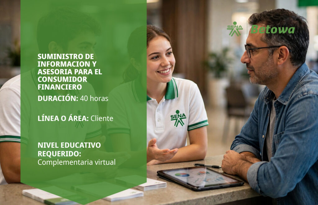 Curso SENA de suministro de información y asesoría para el consumidor financiero – Betowa