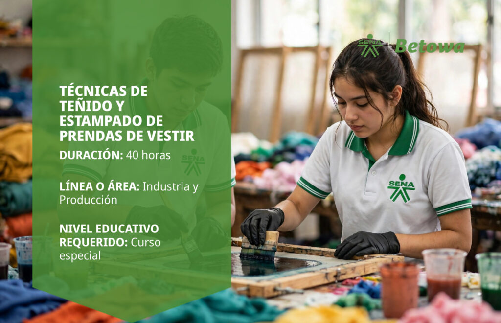 Curso SENA de técnicas de teñido y estampado de prendas de vestir – Betowa