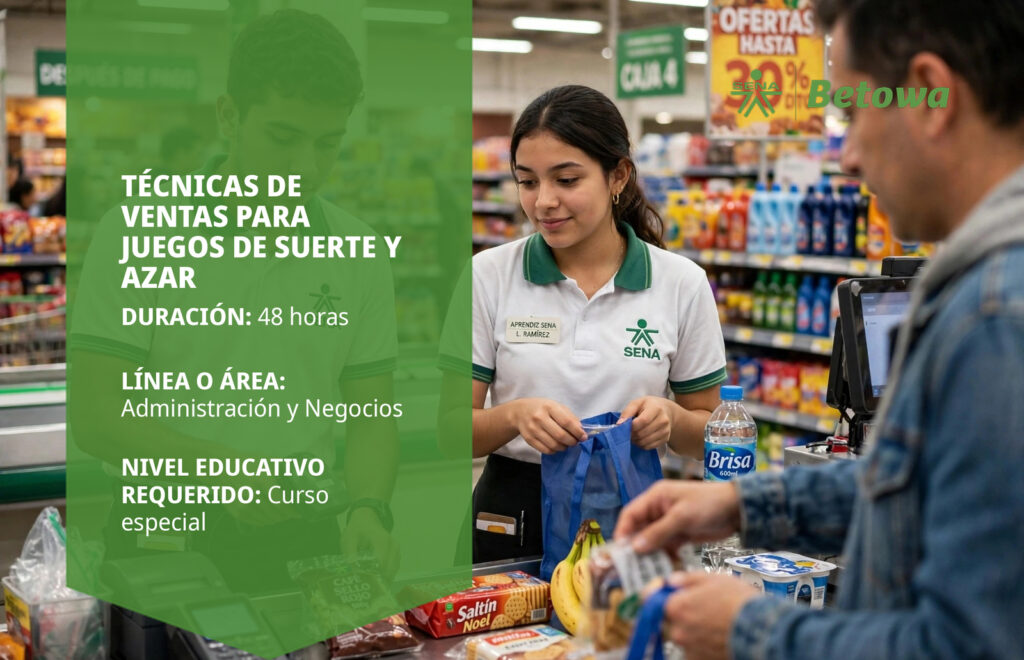 Curso SENA de técnicas de ventas para juegos de suerte y azar – Betowa