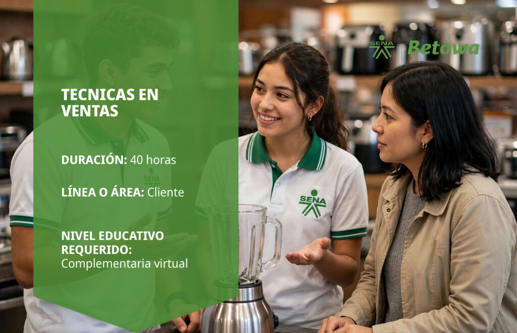 Curso SENA de técnicas en ventas – Betowa