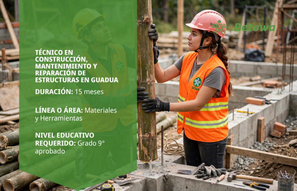 Técnico en Construcción, Mantenimiento y Reparación de Estructuras en Guadua – SENA Betowa