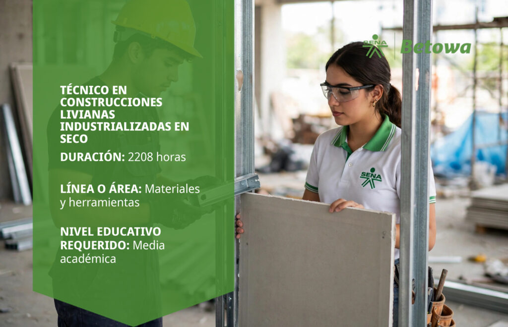 Técnico en Construcciones Livianas Industrializadas en Seco – SENA Betowa