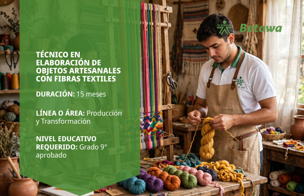 Técnico en Elaboración de Objetos Artesanales con Fibras Textiles – SENA Betowa