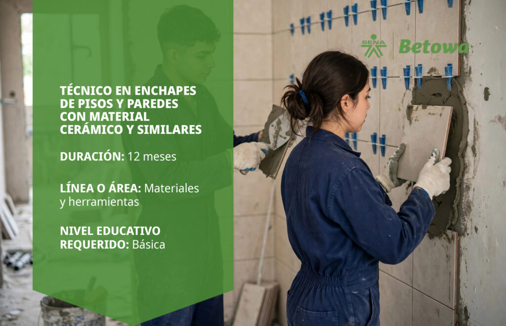 Técnico en Enchapes de Pisos y Paredes con Material Cerámico – SENA