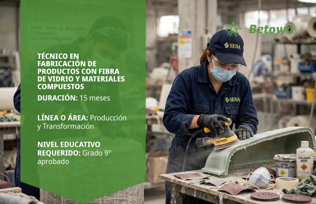 Técnico en Fabricación de Productos con Fibra de Vidrio y Materiales Compuestos