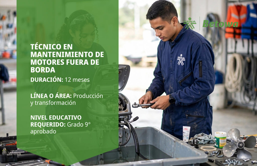 Técnico en Mantenimiento de Motores Fuera de Borda – SENA Betowa