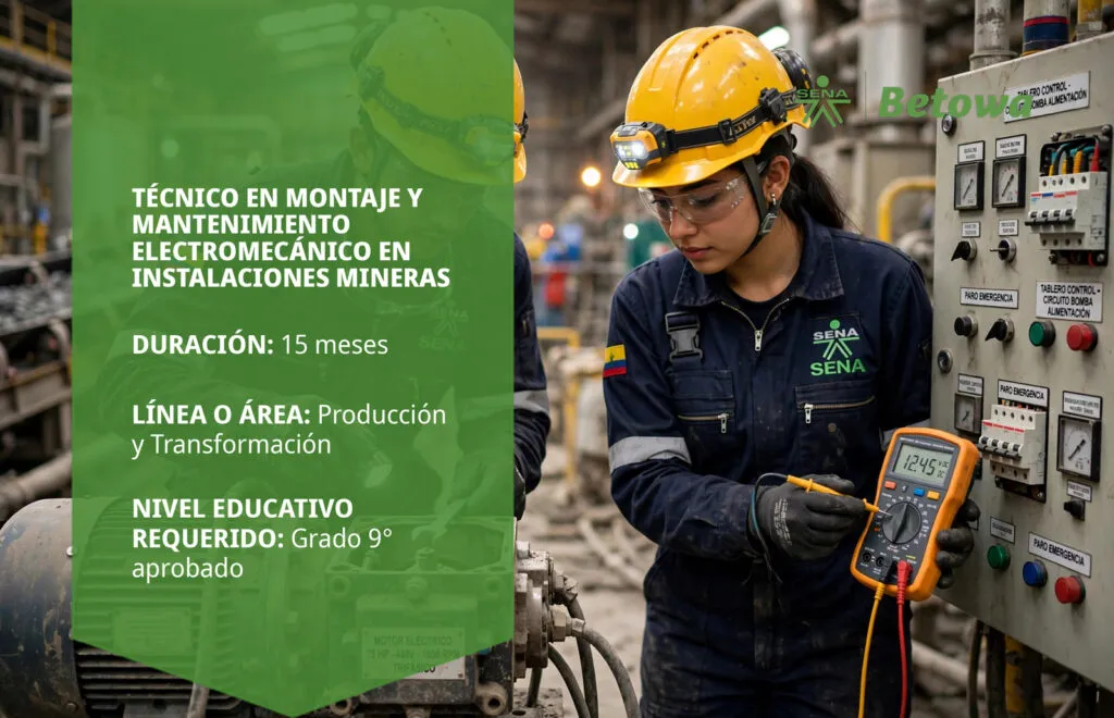 Técnico en Montaje y Mantenimiento Electromecánico en Instalaciones Mineras