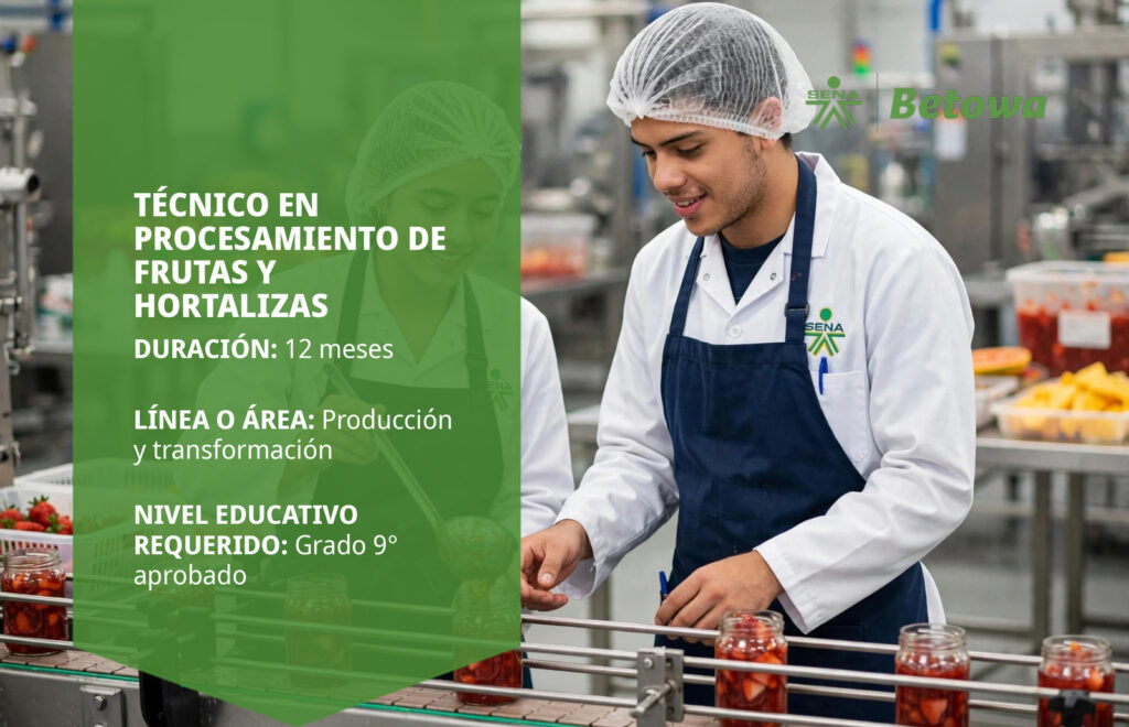 Técnico en Procesamiento de Frutas y Hortalizas – SENA Betowa