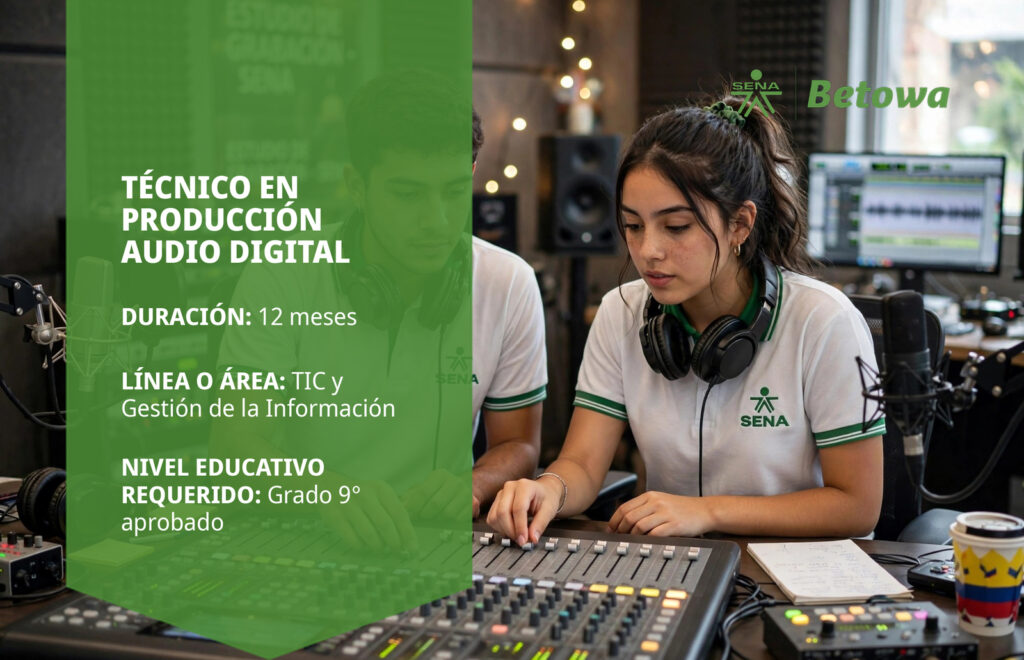 Técnico en Producción Audio Digital – SENA Betowa