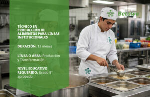 Técnico en Producción de Alimentos para Líneas Institucionales – SENA Betowa