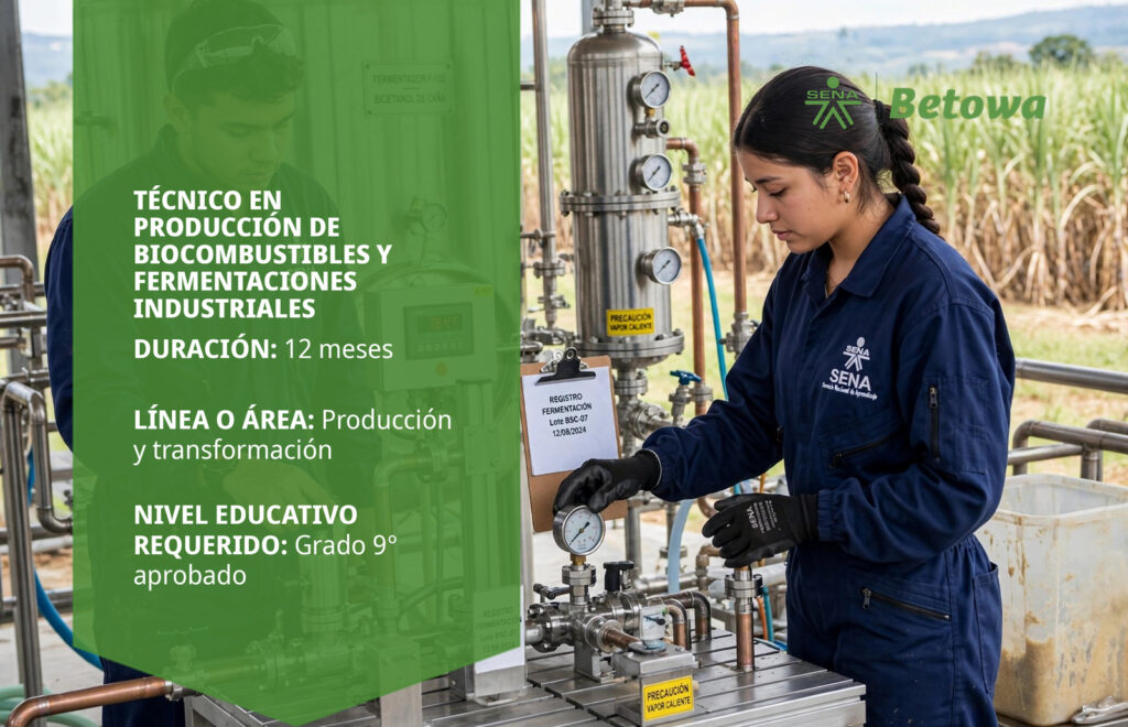 Técnico en Producción de Biocombustibles y Fermentaciones Industriales – SENA Betowa