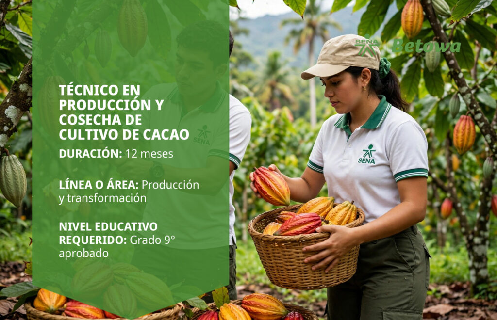 Técnico en Producción y Cosecha de Cultivo de Cacao – SENA Betowa