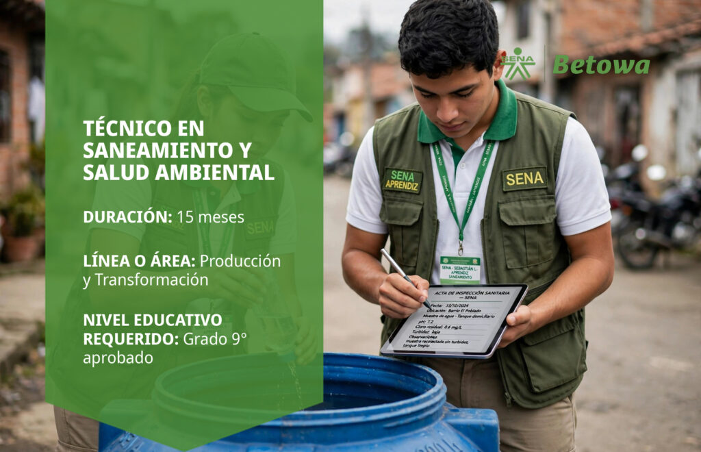 Técnico en Saneamiento y Salud Ambiental – SENA Betowa