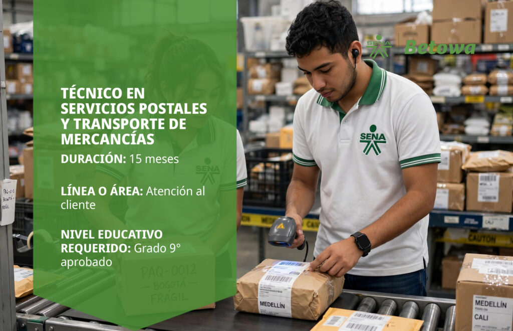 Técnico en Servicios Postales y Transporte de Mercancías – SENA Betowa