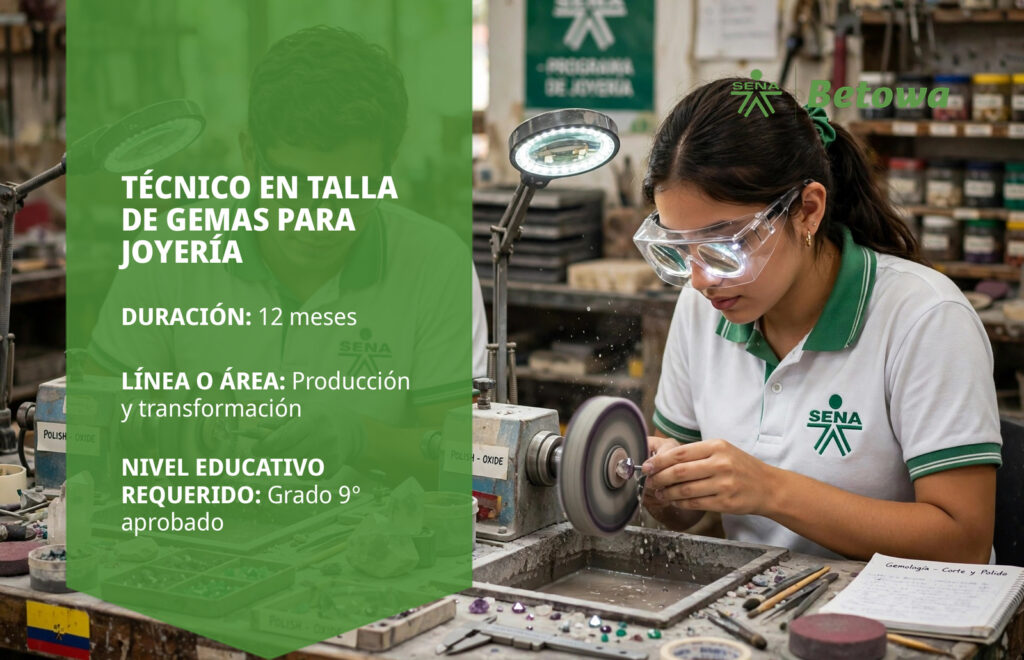 Técnico en Talla de Gemas para Joyería – SENA Betowa
