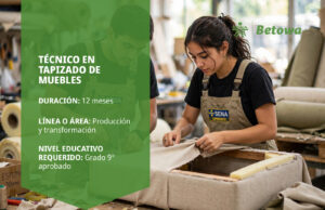 Técnico en Tapizado de Muebles – SENA Betowa