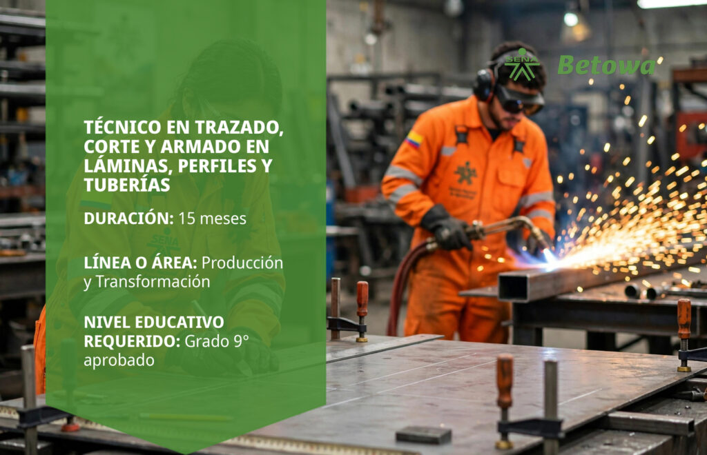 Técnico en Trazado, Corte y Armado en Láminas, Perfiles y Tuberías – SENA Betowa
