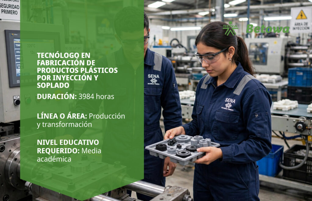 Tecnólogo en Fabricación de Productos Plásticos por Inyección y Soplado – SENA Betowa