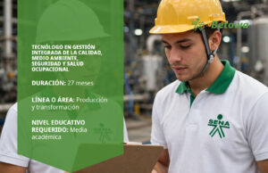 Tecnólogo en Gestión Integrada de la Calidad, Medio Ambiente, Seguridad y Salud Ocupacional - SENA Betowa: portada del programa