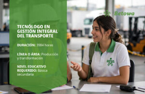 Tecnólogo en Gestión Integral del Transporte – SENA Betowa