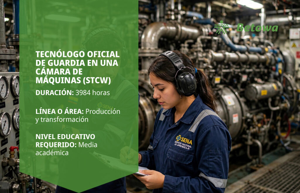 Tecnólogo en Oficial Encargado de la Guardia en una Cámara de Máquinas – SENA Betowa