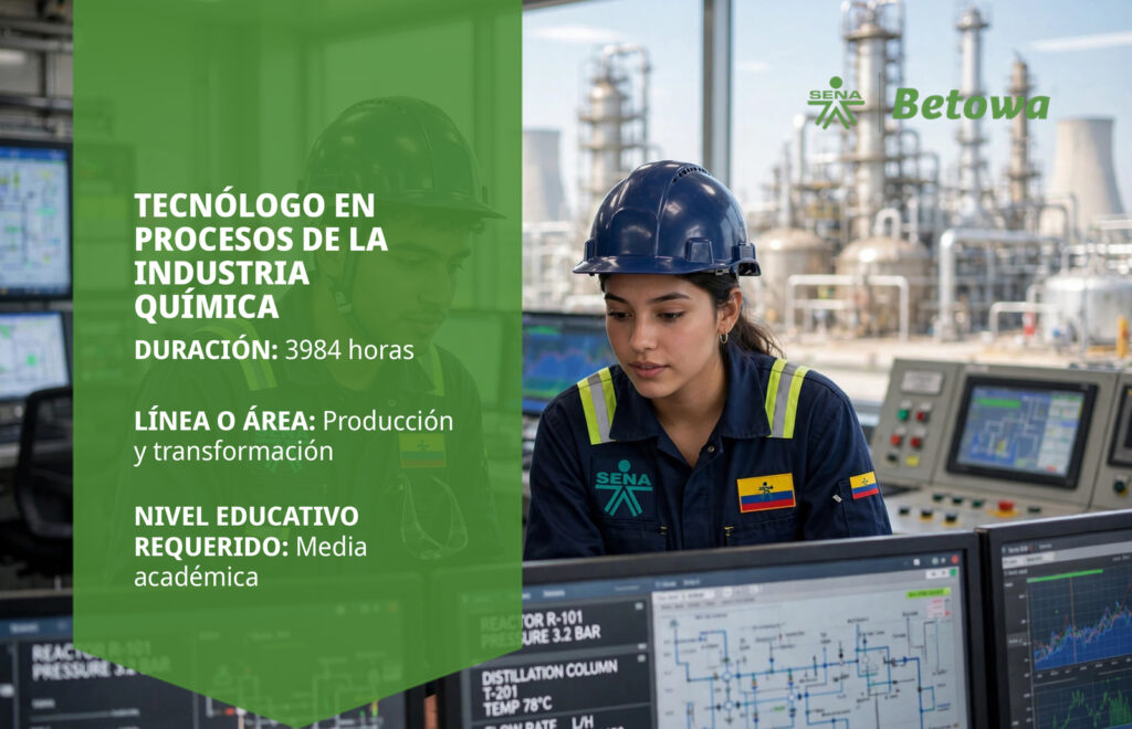 Tecnólogo en Procesos de la Industria Química – SENA Betowa