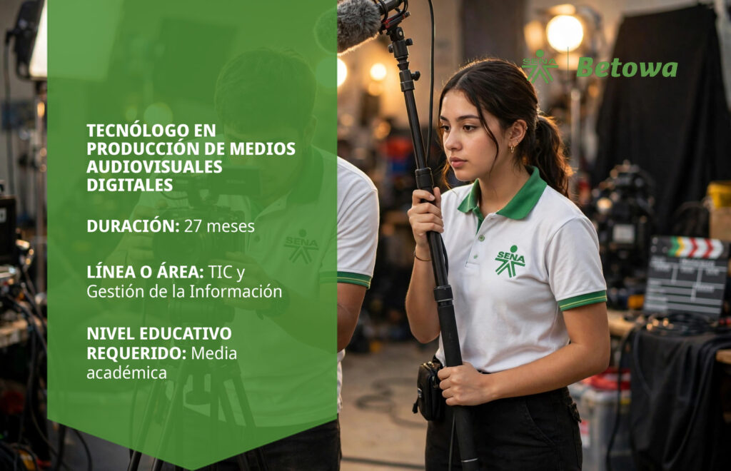 Tecnólogo en Producción de Medios Audiovisuales Digitales – SENA Betowa