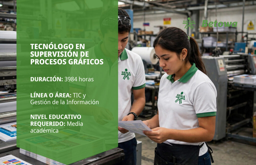 Tecnólogo en Supervisión de Procesos Gráficos – SENA Betowa