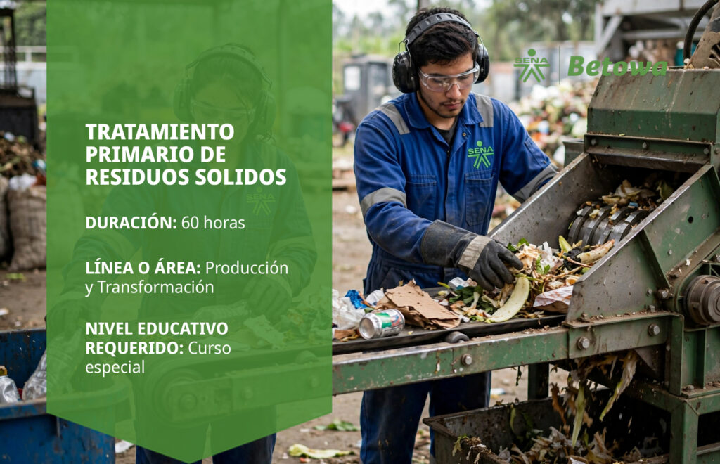 Curso SENA de tratamiento primario de residuos sólidos – Betowa