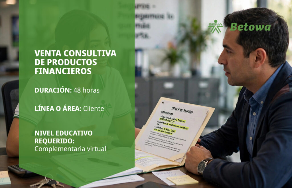 Curso SENA de venta consultiva de productos financieros – Betowa