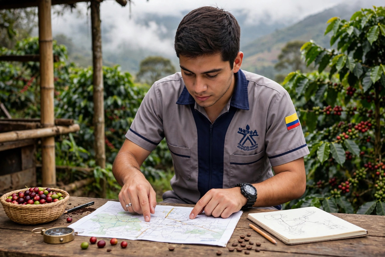 Aprendiz SENA guiando un recorrido turístico en un destino local